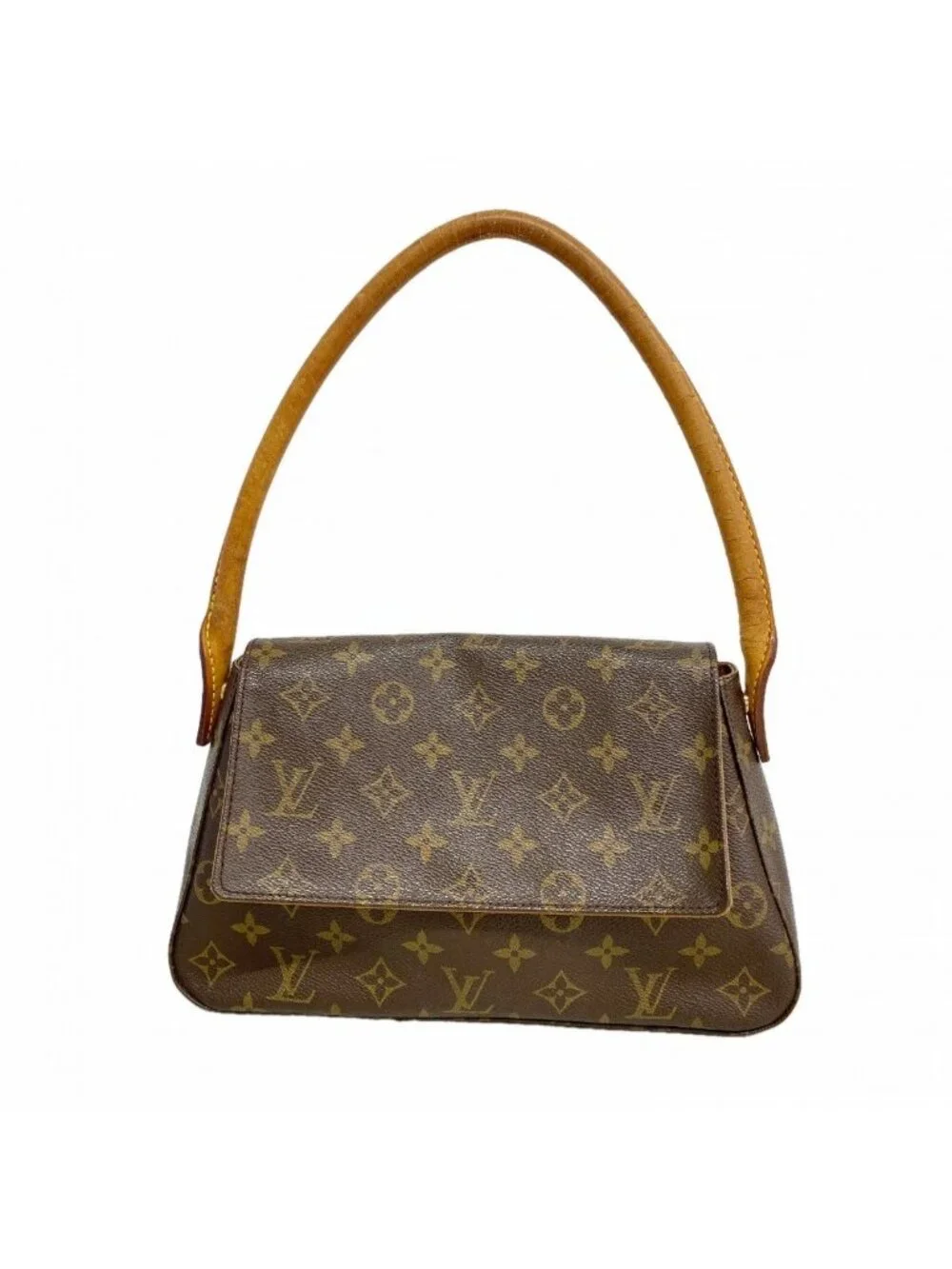 Louis Vuitton Shoulder Bag Monogram Mini Looping Brown